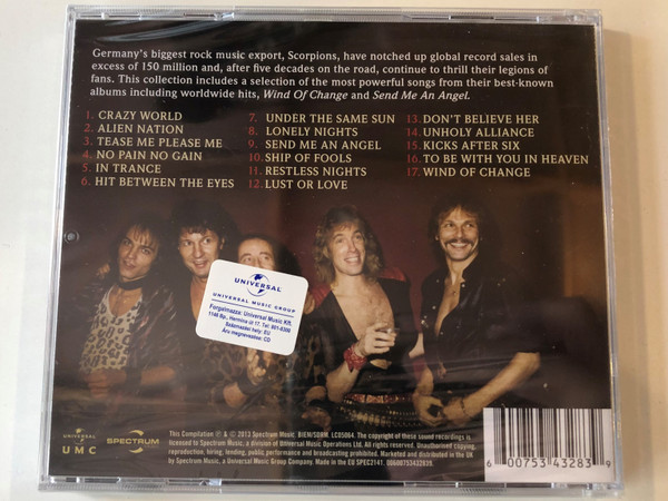 Scorpions ‎– Wind Of Change: The Collection / Universal UMC ‎Audio CD 2013 / 00600753432839