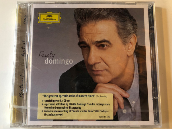 Truly Domingo / Portrait of the Artist / + specially priced 2-CD set / + includes new recording of ''Non ti scordar di me'' (De Curtis) - first release ever! / Deutsche Grammophon ‎2x Audio CD 2006 / 00289 477 6292 GM2