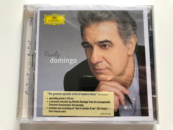 Truly Domingo / Portrait of the Artist / + specially priced 2-CD set / + includes new recording of ''Non ti scordar di me'' (De Curtis) - first release ever! / Deutsche Grammophon ‎2x Audio CD 2006 / 00289 477 6292 GM2