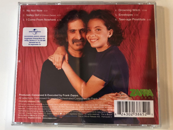Zappa ‎– Ship Arriving Too Late To Save A Drowning Witch / Zappa Records ‎Audio CD 2012 / 0238652