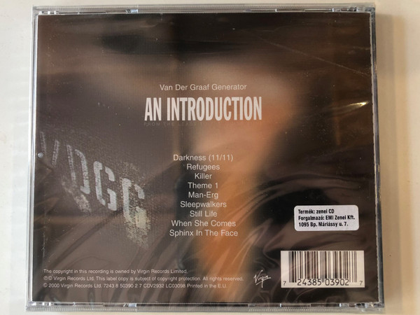 Van Der Graaf Generator ‎– An Introduction (From The Least To The Quiet Zone) / Virgin ‎Audio CD 2000 / CDV2932