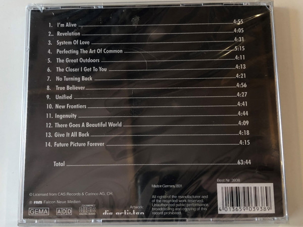 Ultravox / Including: I'm Alive, System of Love, True Believer, Give It All Back, Unified / Falcon Neue Medien ‎Audio CD 2001 / 3938