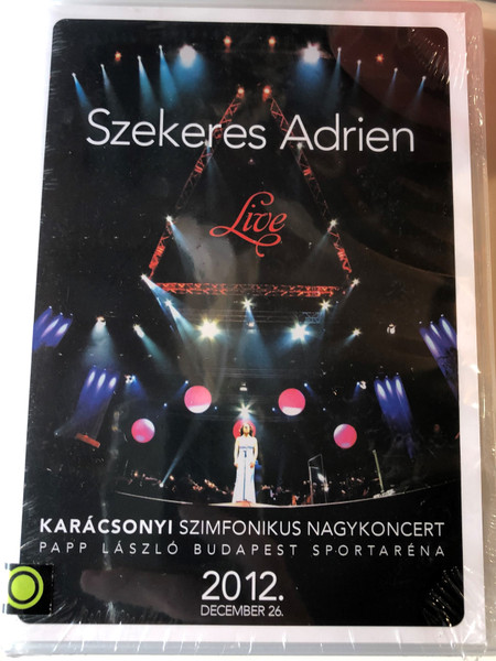 Szekeres Adrien DVD 2012 Live Karácsonyi Szimfonikus Nagykoncert / Papp László Budapest Sportaréna / 2012 December 26. / Directed by Kiss Gábor / Magneoton (5999886038168)