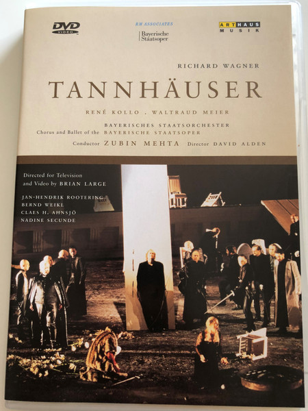 Richard Wagner - Tannhäuser DVD 1995 Opera in three acts / Directed by David Alden, Brian Large / Bayerisches Staatsorchester - Conducted by Zubin Mehta / ArtHaus Musik (4006680100142)
