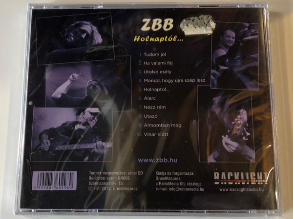ZBB ‎– Holnaptól... / GrundRecords ‎Audio CD 2012 / GR005