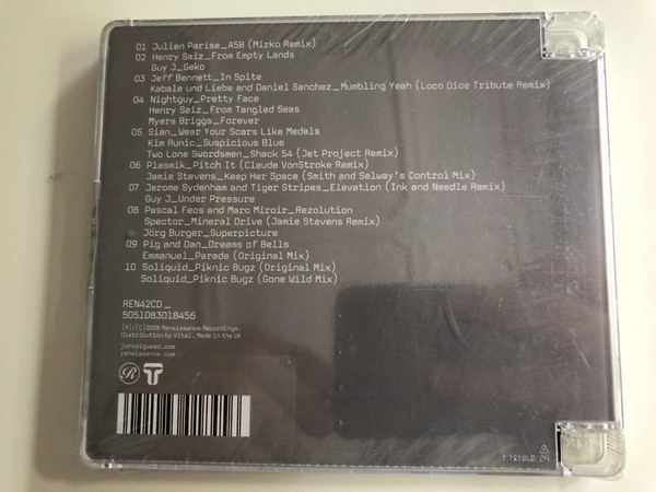 John Digweed ‎– Transitions Vol.4 / Renaissance 2x ‎Audio CD 2008 / REN42CD