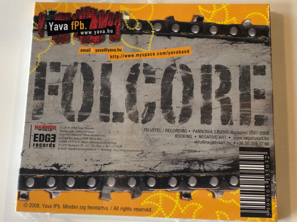 Yava ‎– Folcore / EDGE Records Audio CD 2008 / EDGE CD107