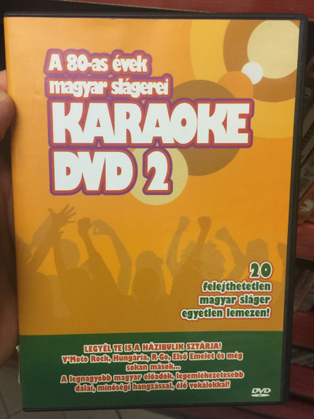 A 80-as évek magyar slágerei - Karaoke DVD 2 - 20 felejthetetlen magyar sláger, egyetlen lemezen! / V moto Rock, Hungária, Első emelet / BHB Music BHB DVD 0002 / Hungarian Greatest hits of the 80's karaoke (5999552650106)