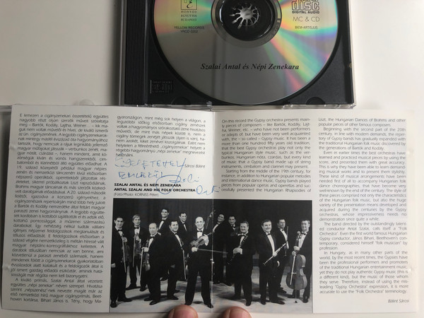 Szalai Antal És Népi Zenekara ‎– Híres Népzenei Feldolgozások = Antal Szalai And His Folk Orchestra - Famous Musical Arrangement / Yellow Records Audio CD 2002 / YRCD 0202