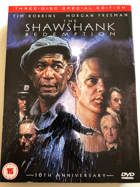 The Shawshank Redemption 3xDVD 1994 10th Anniversary Three-Disc Special Edition / Directed by Frank Darabont / Starring: Tim Robbins, Morgan Freeman, Bob Gunton, William Sadler (5037115066237)