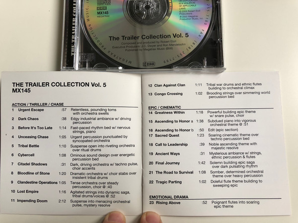 The Trailer Collection Vol. 5 / Megatrax Production Audio CD 2003 / MX145