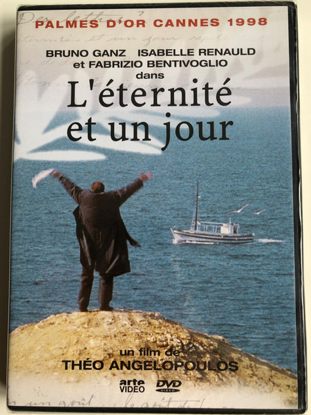 Eternity and a Day DVD 1998 L'éternité et un jour / Directed by Théo Angelopoulos / Starring: Bruno Ganz, Isabelle Renauld, Fabrizio Bentivoglio / Original title: Μια αιωνιότητα και μια μέρα (3453277864016)