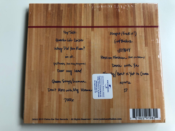 Judah & The Lion ‎– Pep Talks / Cletus The Van Records ‎Audio CD 2019 / 1822919821