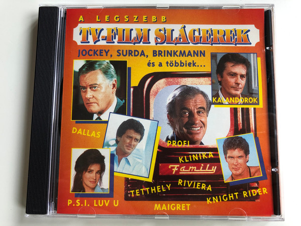 A Legszebb TV-Film Slágerek / Jockey, Surda, Brinkmann es a tobbiek... / Dallas, Kalandorok, Rivera, P.S.I. Luv U, Maigret, Knight Rider / PolyGram ‎Audio CD 1995 / 527782-2