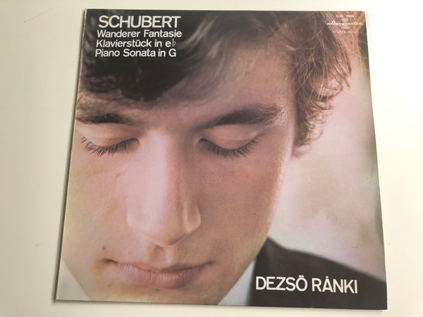 Schubert ‎– Wanderer Fantasie, Klavierstück In E♭, Piano Sonata In G - Dezső Ránki / Hungaroton LP Stereo-Mono / SLPX 11664