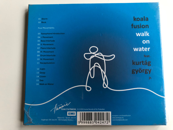 Koala Fusion - Walk on water / Feat. Kurtag Gyorgy jr. / Hunnia Records & Film Production Audio CD 2010 / HRCD 1003