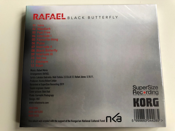 Rafael - Black Butterfly / Hunnia Records Audio CD 2019 / HRCD1906