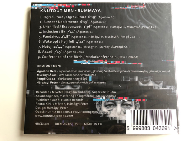 Knutdut Men ‎– Summaya / Hunnia Records ‎Audio CD 2018 / HRCD1721