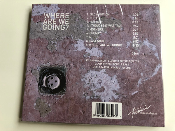 Where Are We Going? - Roland Heidrich & The Abstract, Csaba Pengo, Zsolt Sarvari Kovacs / Hunnia Records & Film Production ‎Audio CD / HRCD 1911