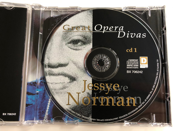 Great Opera Divas CD 1 / Jessye Norman / Offenbach, Poulenc, Brahms, Berlioz, Ravel / Disky Classics ‎Audio CD 1999 / BX 706242