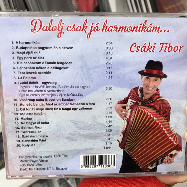 Dalolj csak jo harmonikam... - Csaki Tibor / Audio CD / 5998267110363