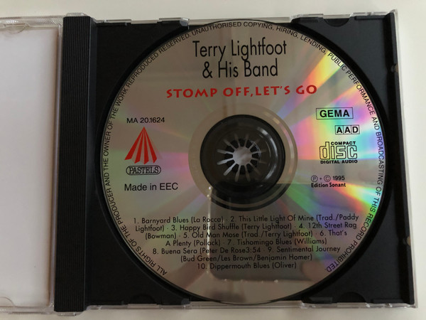Terry Lightfoot & His Band - Stomp Off, Let's Go / Buena Serra, Happy Bird Shuffle, That's A Plenty, Sentimental Journey, u.a. / Digital Remastered Jazz Edition / Pastels Audio CD 1995 / CD 20.1624