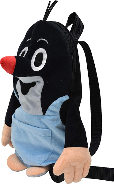 Krtek - Little Mole in pants Backpack for Ages 3+ / Kisvakond hátizsák / Little mole-shaped Rucksack Maulwurf with front pocket / Krteček batoh / 33cm / 99905A (8590121999052)