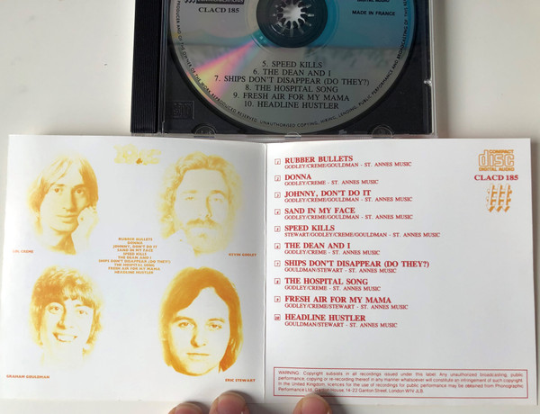 10cc / Castle Classics ‎Audio CD 1990 / CLACD 185