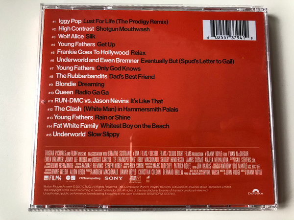 T2 Trainspotting (Original Motion Picture Soundtrack) / Featuring Iggy Pop, High Contrast, Young Fathers, Wolf Alice, Blondie, Queen, Underworld / Polydor ‎Audio CD 2017 / 5737941