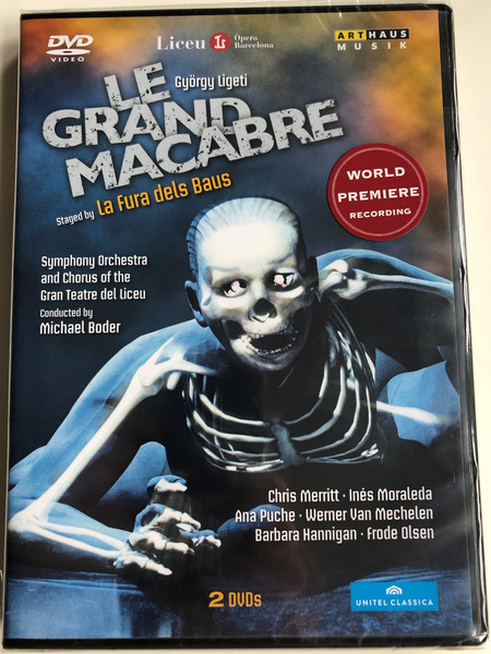 Le grand Macabre DVD 2012 World Premiere recording / Directed by Xavi Bové / Libretto by György Ligeti / Symphony Orchestra and Chorus of the Gran Teatre del Liceu - Conducted by Michael Boder (807280164398)