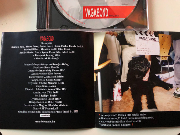Szomjas Gyorgy filmje - Vagabond / Fenykepezte Grunwalsky Ferenc / Egy Pesti Csibesz Zenesz Akar Lenni... / Gryllus Audio CD 2003 / GCD 032