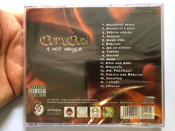 Copy Con ‎– A Nép Hangja / Chameleon Records Audio CD / CAM20 / Hungarian Reggae (5999882870205) 