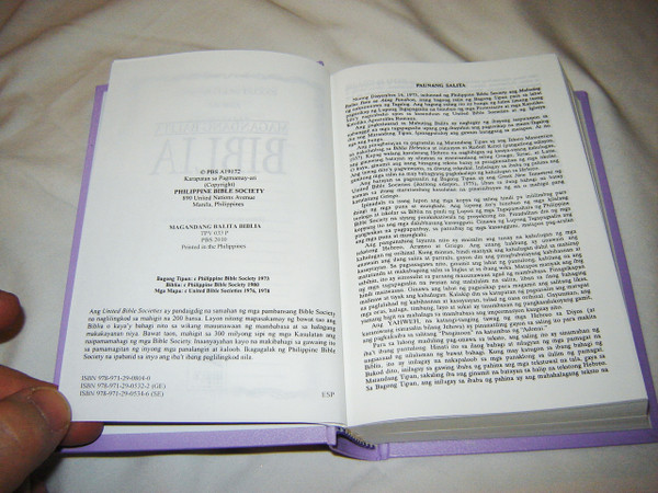 Tagalog Bible Popular Version / Magandang Balita Biblia TVP 033 P
