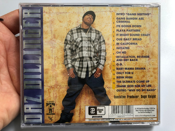 Retaliation, Revenge And Get Back -Daz Dillinger / Death Row Records Audio CD 2001 / PDR1015