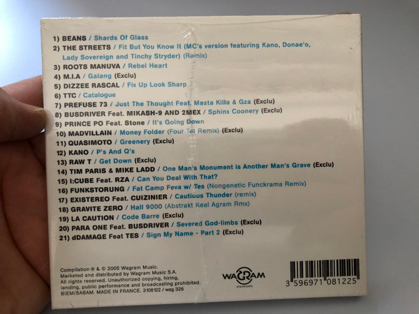 Future Sound Of Hip Hop / Included: Roots Manuva, The Streets, M.I.A., Dizzee Rascal / Wagram Music ‎Audio CD 2005 / 3108122