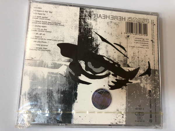 Wink ‎– Herehear / The Ovum Recordings debut album from Josh Wink. Including the tracks: ''are you there...'', ''Simple Man'' and ''Sixth Sense'' / Ovum Recordings Audio CD 1998 / 487407 2 (5099748740724)