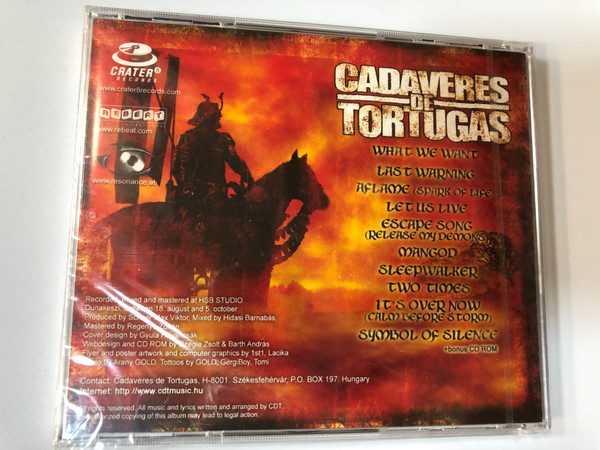 Cadaveres De Tortugas ‎– Versus / CDT Music ‎Audio CD 2004 / CDT 005