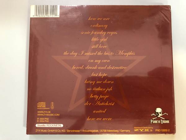 Bettie Ford ‎– League Of Fools / Punk'n Drunk Recordings ‎Audio CD 2004 / PND 10002-2