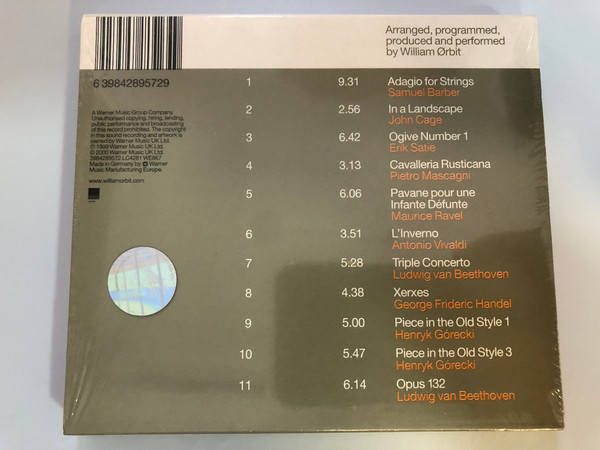 Pieces In A Modern Style - William Ørbit / WEA Records Audio CD 2000 / 3984289572