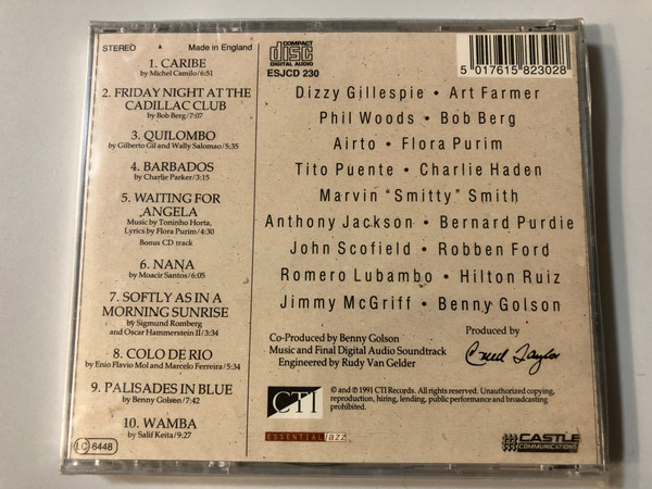 Rhythmstick / CTI Records Audio CD 1991 / ESJCD 230
