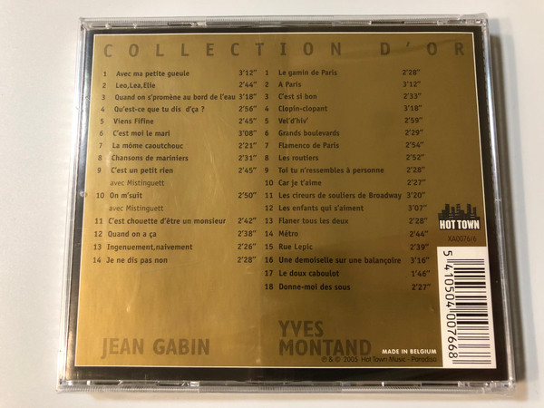 Collection D'or - Face @ Face - Jean Gabin, Yves Montand / Hot Town 2x Audio CD 2005 / XA0076/6