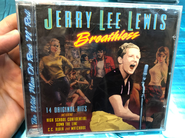 Jerry Lee Lewis – Breathless / 14 Original Hits Including: High School Confidential, Down The Line, C.C. Rider and Matchbox / Prism Leisure Audio CD 2004 / PLATCD 1282