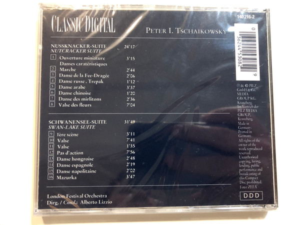 Classic Digital / Peter I. Tschaikowsky – Der Nussknacker, Schwanensee Ballett-Suiten / The Nutcracker, Swan-Lake, Ballet Suites / DDD-Edition / Classic Digital Audio CD / 140 216-2