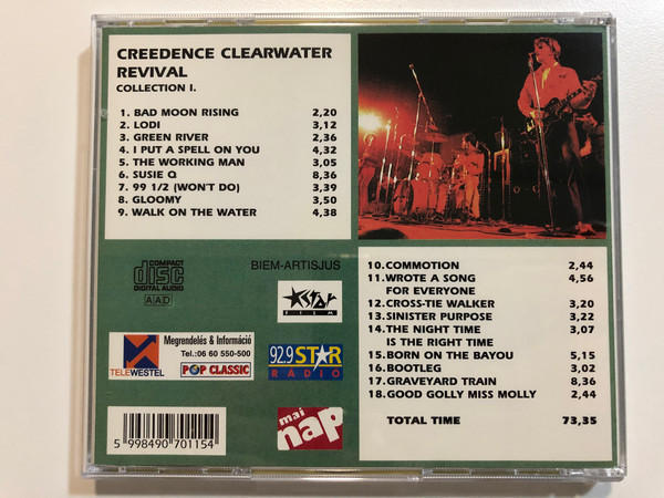 Creedence Clearwater Revival – Collection I. / Total Time: 73:35 / Euroton Audio CD / EUCD-0115