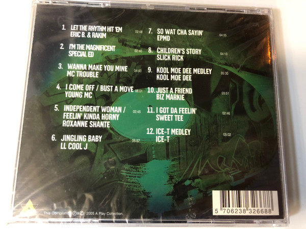 Hip Hop - The First Generation - Volume 2 - Live / Featuring: Eric B. & Rakim – Let The Rhythm Hit 'em, Young MC – I Come Off/Bust A Move, Roxanne Shante – Independent Woman/Feelin' Kinda Horny / A Play Collection Audio CD 2005 / 10591-2