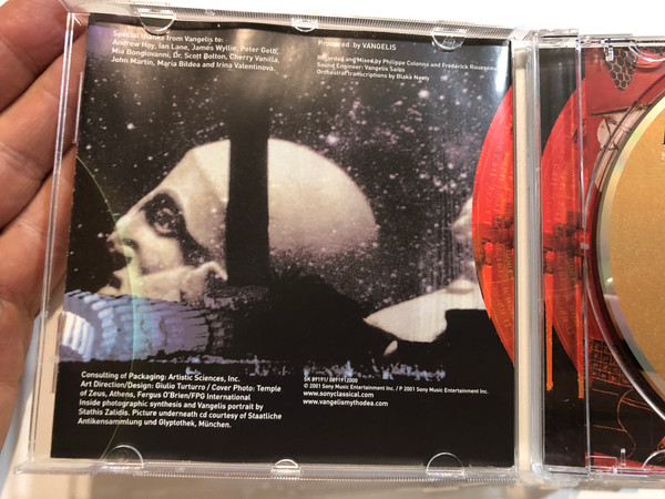 Vangelis – Mythodea (Music For The NASA Mission: 2001 Mars Odyssey) / Sony Classical Audio CD 2001 / SK 89191