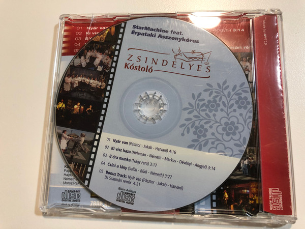 StarMachine feat. Erpataki Asszonykorus - Zsindelyes Kostolo / Bulizz a TV2 ''Popdaralo'' c. mussorabol jol ismert zenekarral es az erpataki csajokkal! / Zsindelyes Kostolo Audio CD 2009