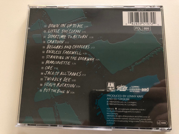 Soul Asylum – Hang Time / Includes Special Bone Us Track / A&M Records Audio CD 1988 / 395197-2