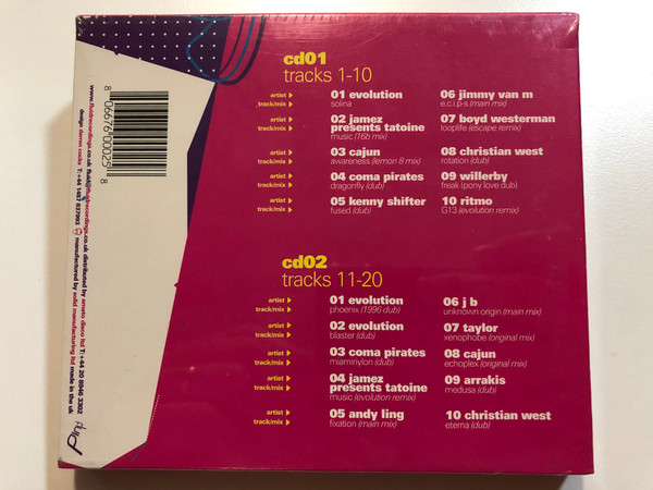 FluidCompilation / Digitally mixed by Evolution + Lucien Foort / Fluid Recordings UK 2x Audio CD / FLR 033