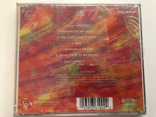 Odyssey – Joy / Classics Back On Wax, Cassette & CD / Hot Productions, INC. Audio CD 1995 / HTCD 66100-2